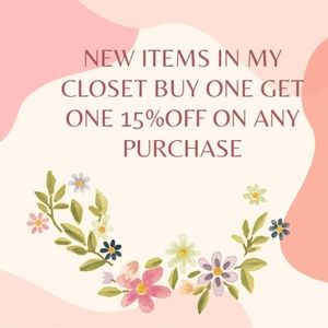 15% off two items or more!